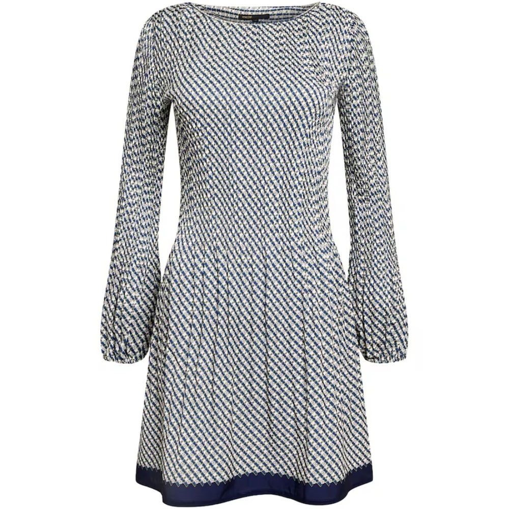 Rockinoeud Patterned Pleated Mini Dress